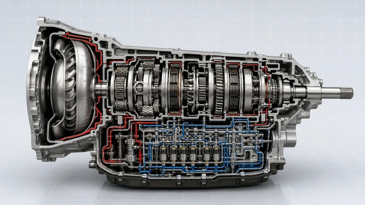 Technical illustration for Automatic transmission.