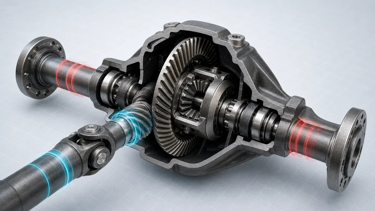 Technical illustration for Axle ratio.